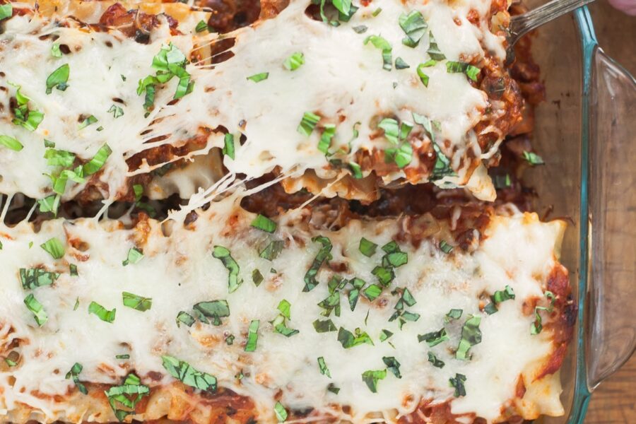 Butternut, Spinach and Mushroom Lasagna Roll-Ups