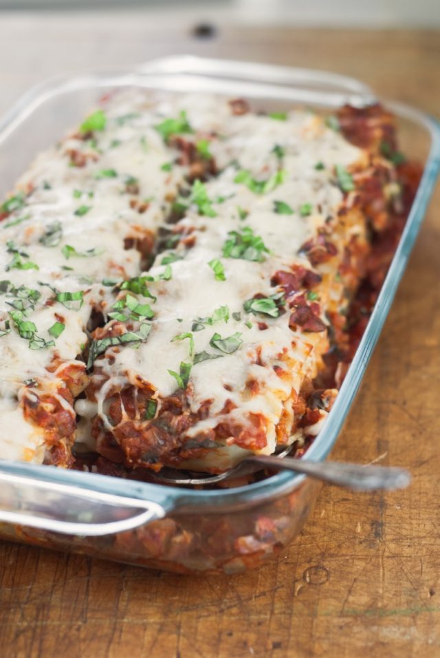 Butternut, Spinach and Mushroom Lasagna Roll-Ups