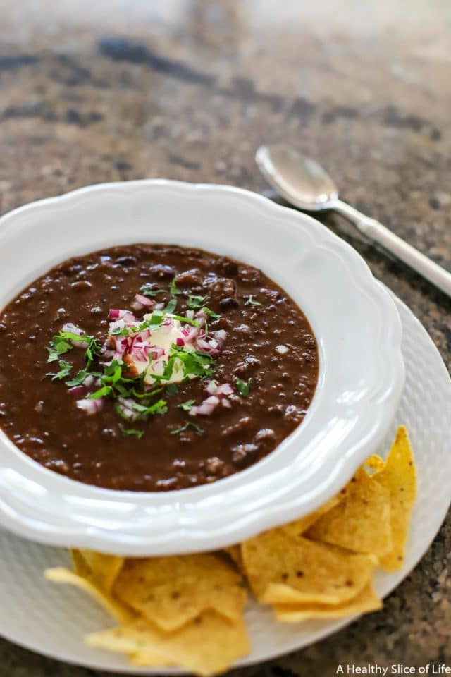 slow cooker black bean soup