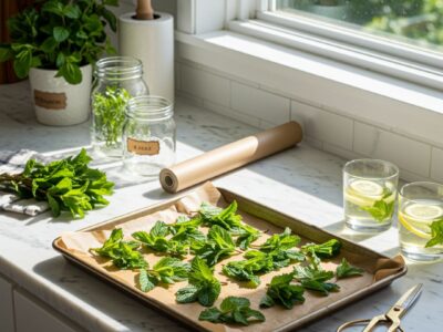 how to dehydrate herbs at home